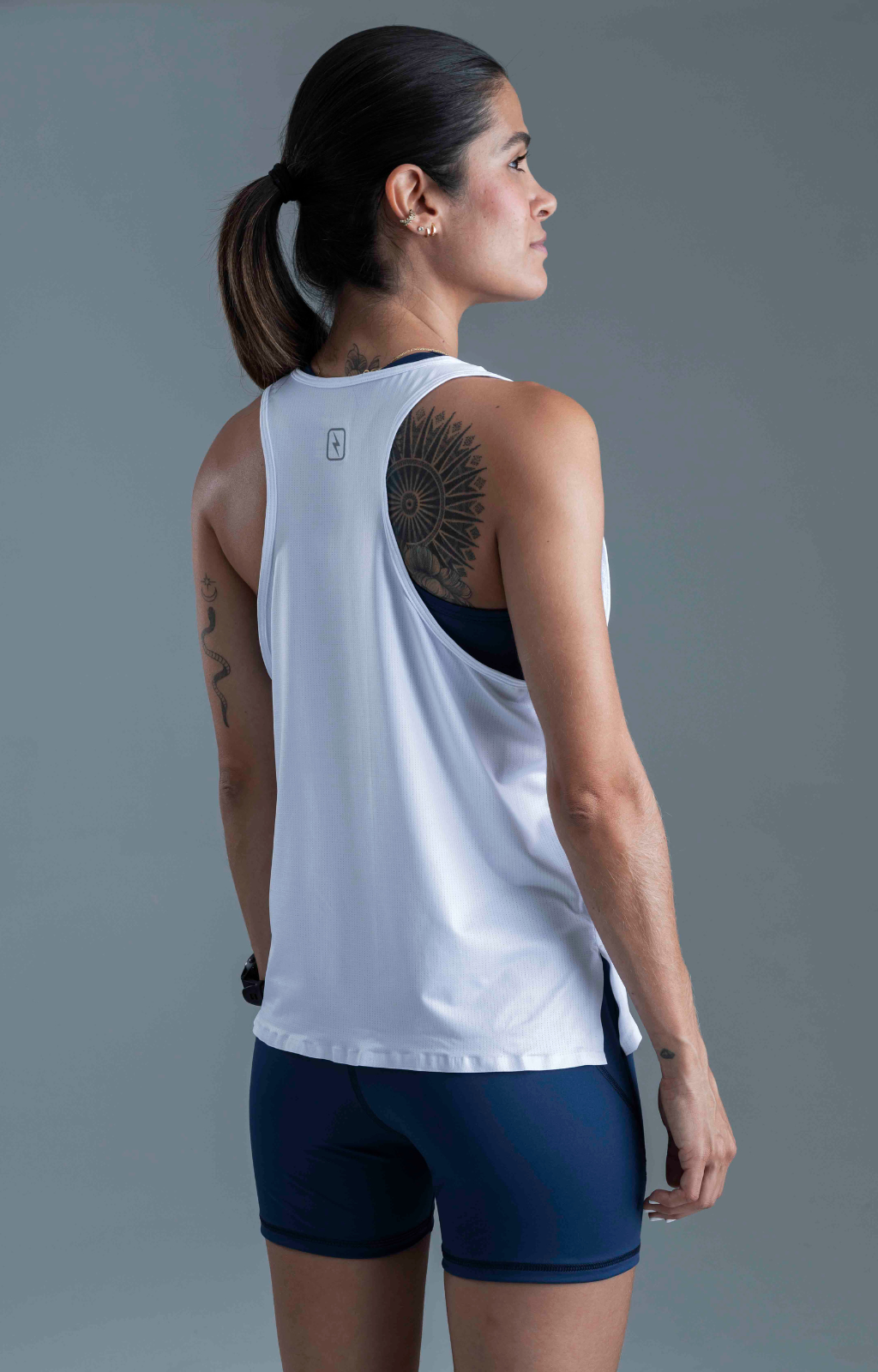 Playera sin manga running  Motion Woman